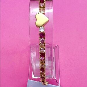 Tennis Bracelet Baublebar
Color Red/Pink Size 6.75